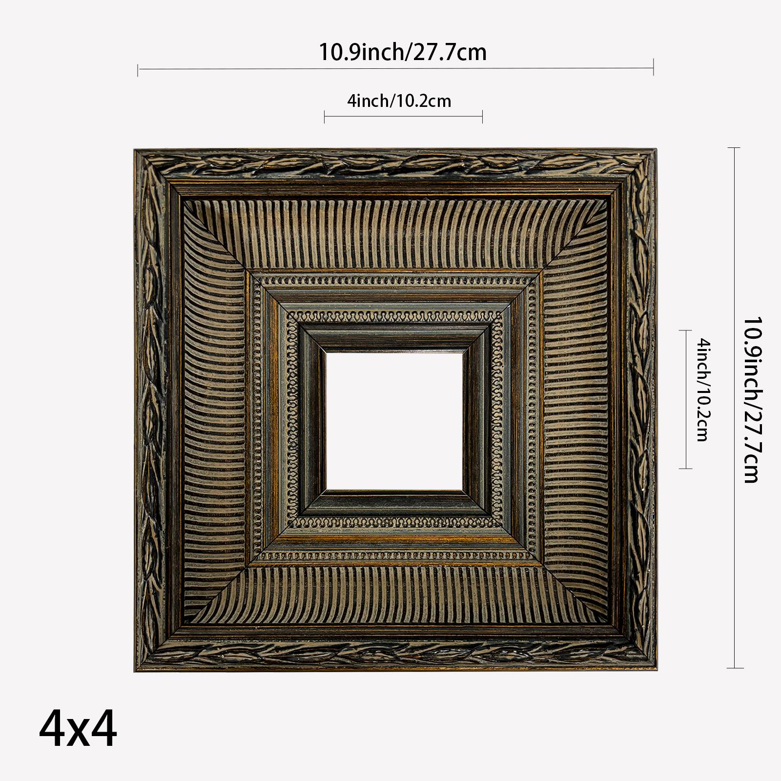 G12605  vintage black and golden picture frame