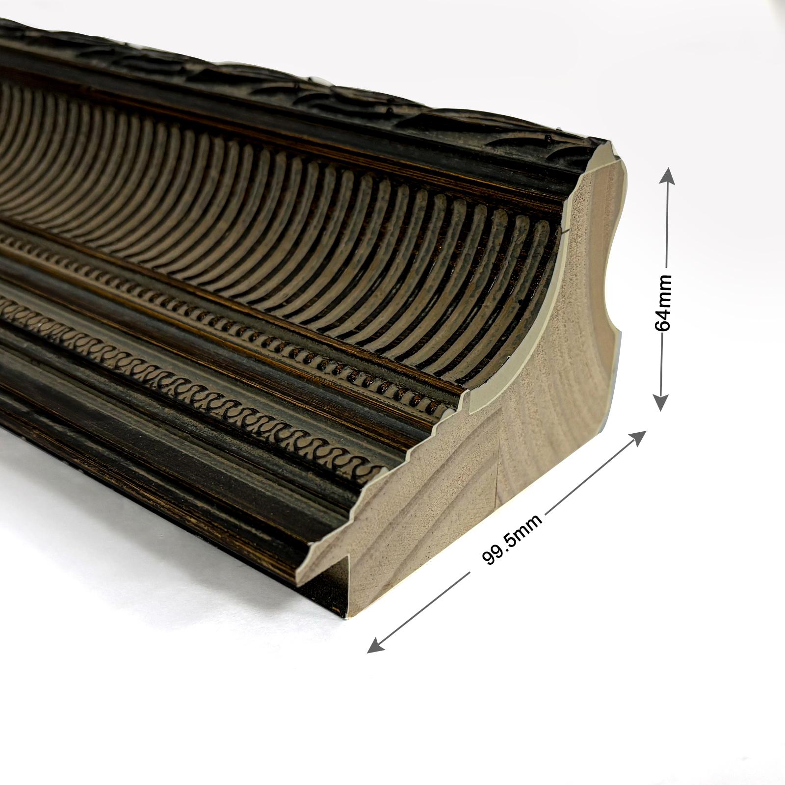 The size of the frame molding