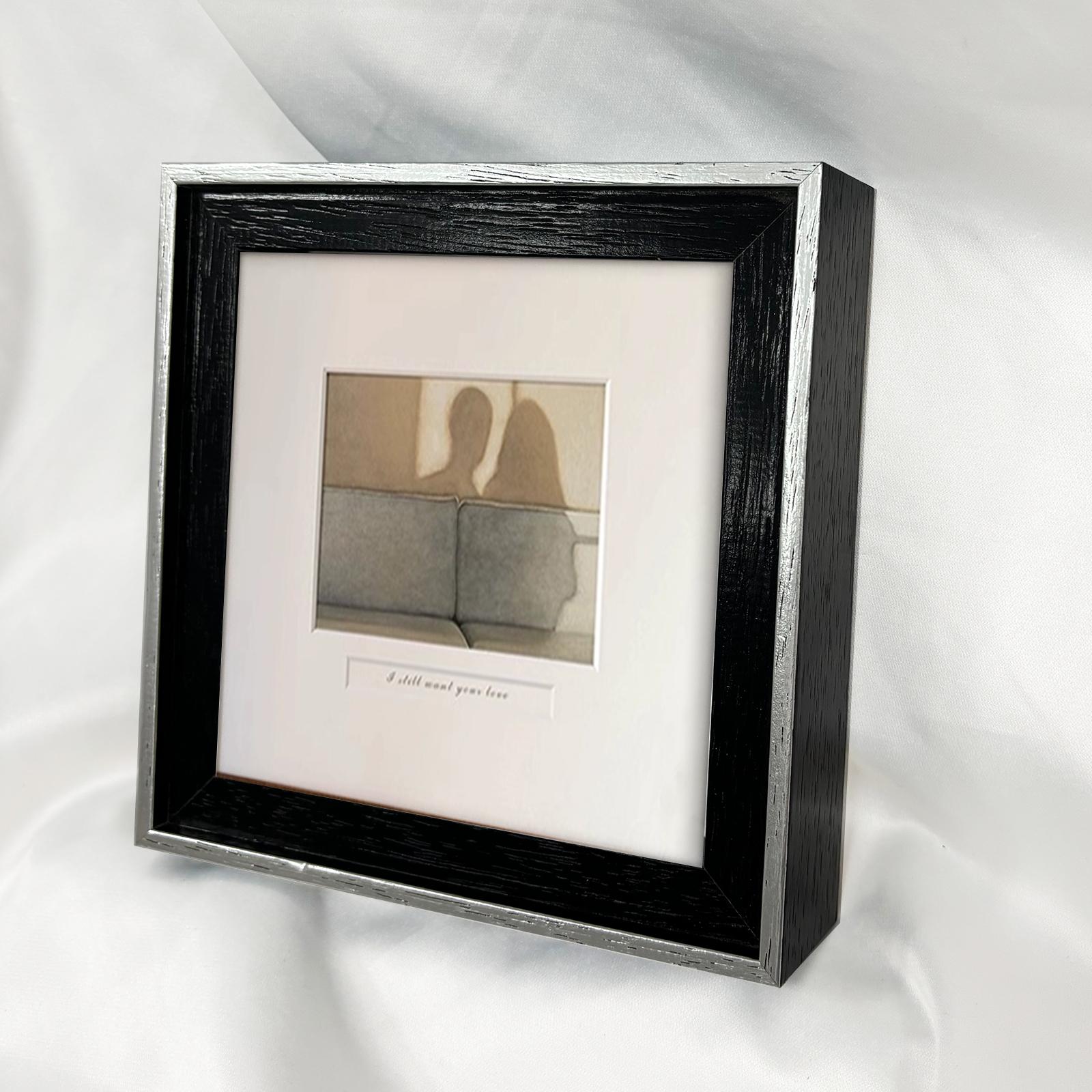 Sliver modern and simple wooden picture frame